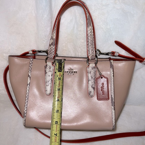 Pink leather Coach purse - Picture 8 of 9